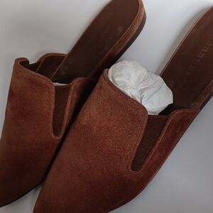 Jenni Kayne Brown Suede Women's Mules